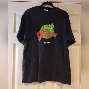 Planet Hollywood Dublin Vintage Black T-Shirt L